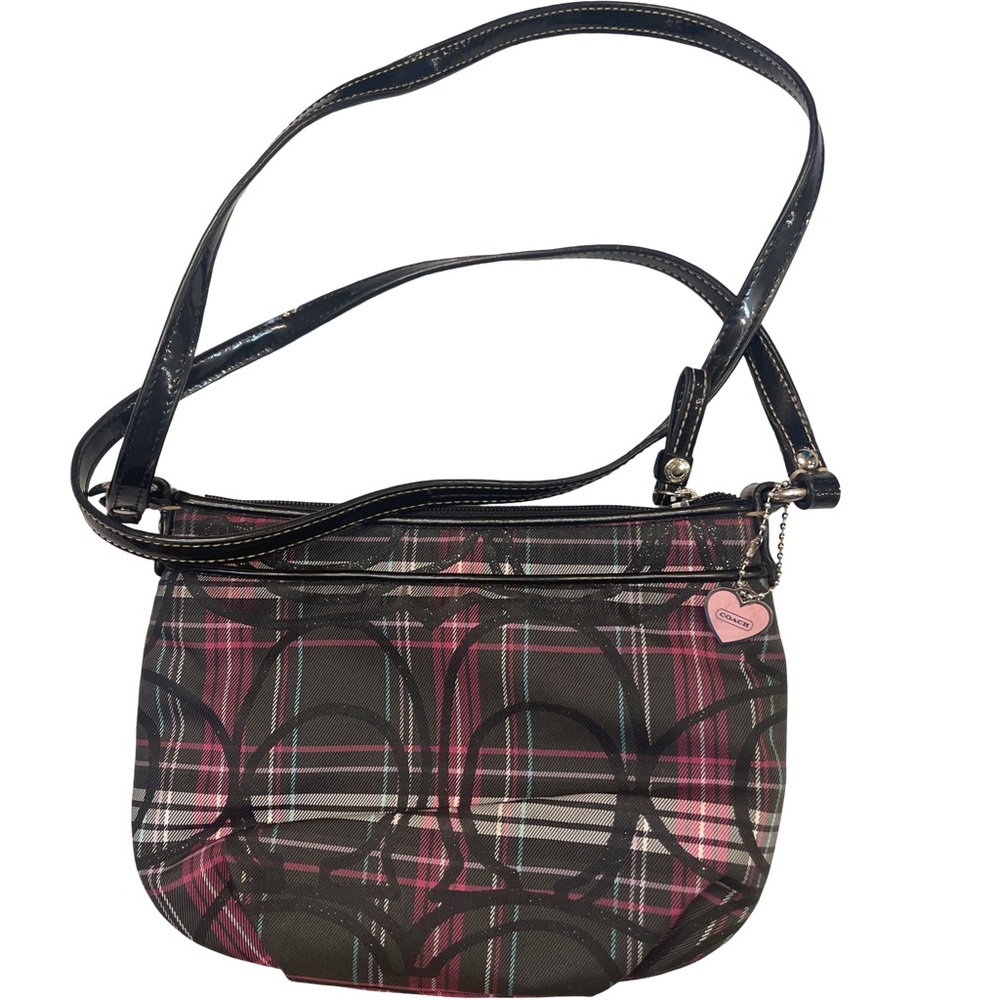 Coach Poppy Tartan Plaid Small Crossbody Bag